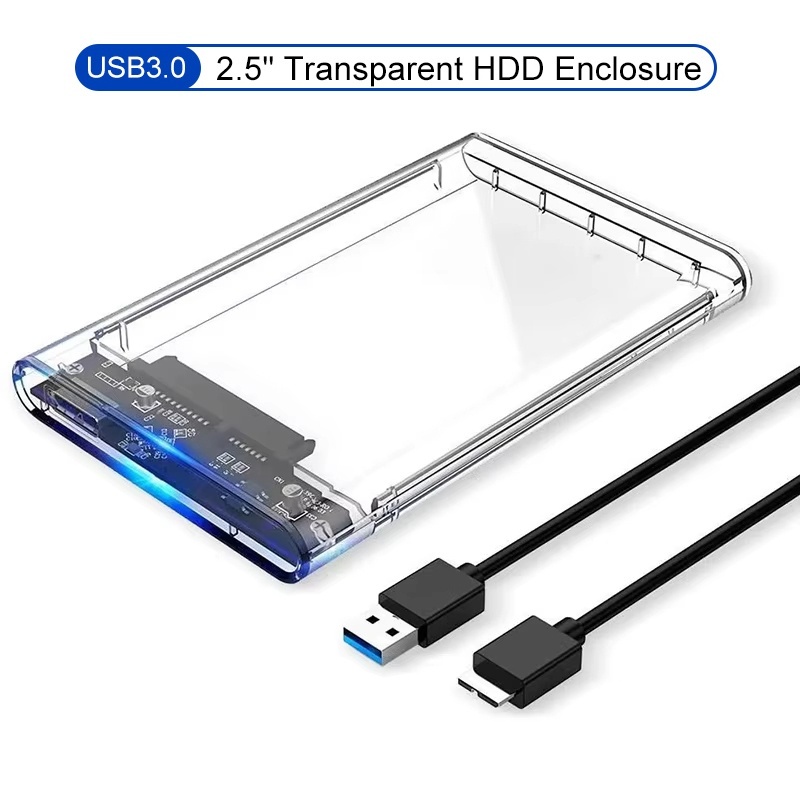 Portable Ssd Enclosure - USB 타입 C 투명 2.5인치 외장