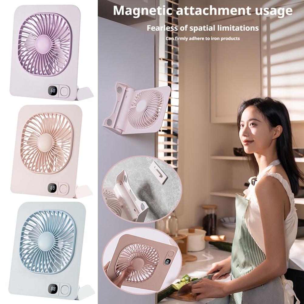 Usb Fan Silent - USB 충전식 자석식 미니 책상용 선풍기,