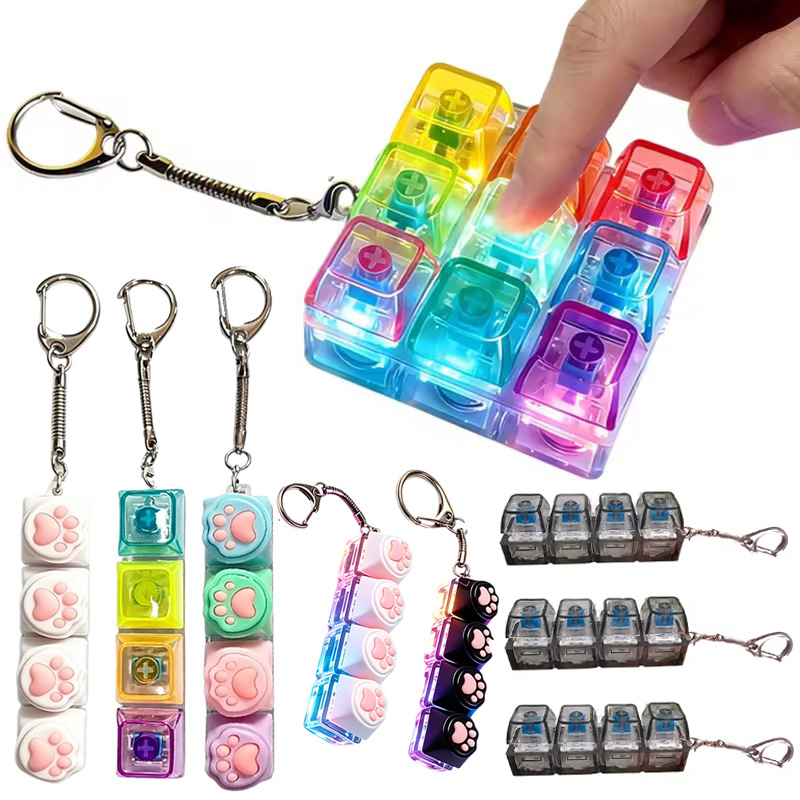 Tech Office Accessories - 새로운 핫 LED 키보드 키체인 클릭