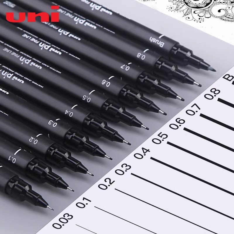 Tech Office Accessories - 일본 UNI 바늘 튜브 젤 펜
