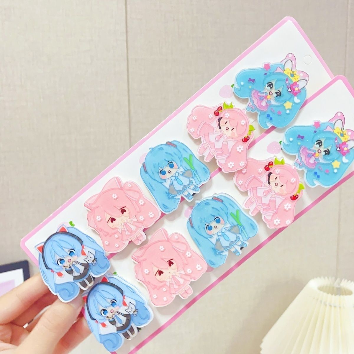 Tech Hair Accessories - 하츠네 미쿠 만화 헤어핀 사이드 클립