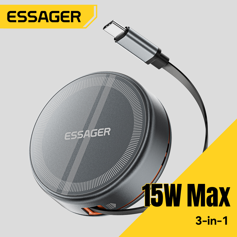 Wireless Charger 3 In 1 - Essager 15W 3 in 1 마그네틱