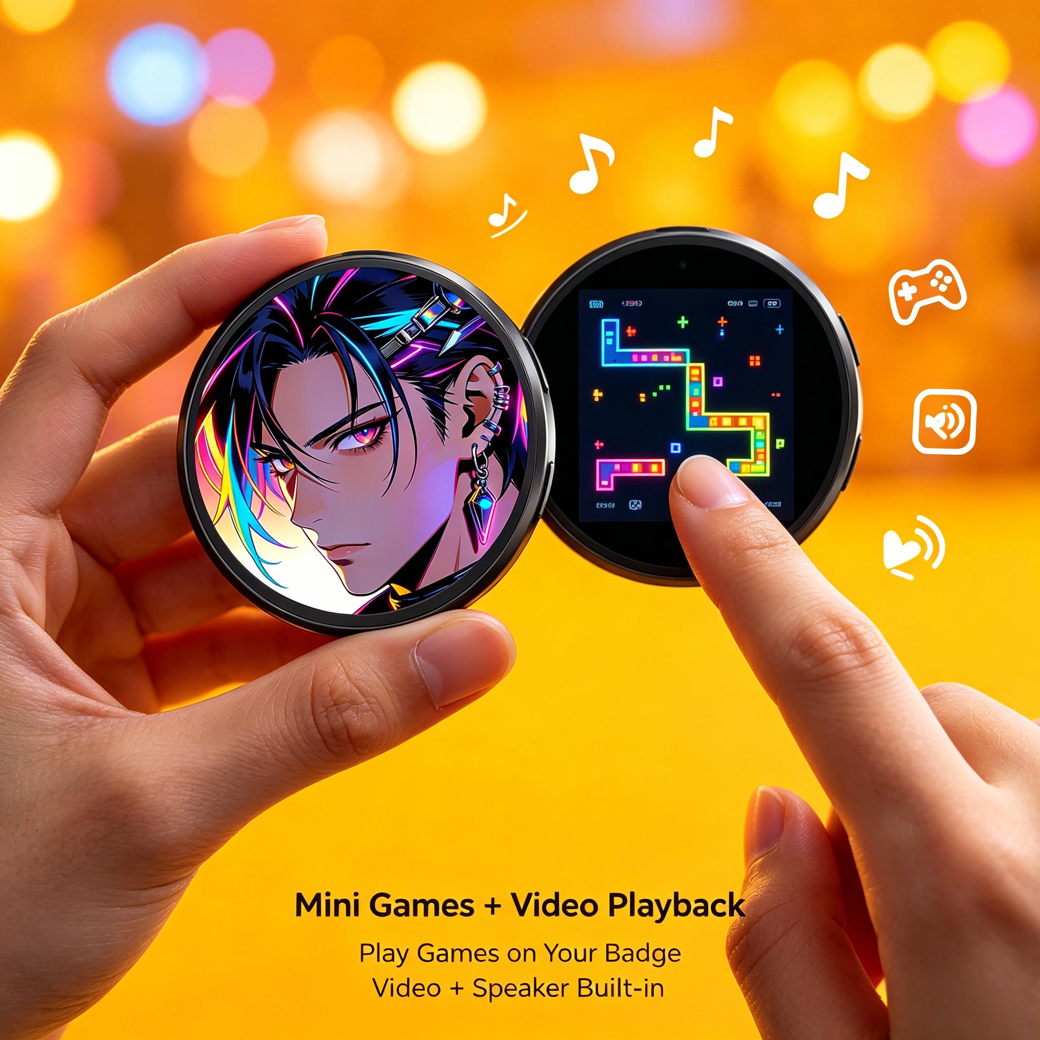 HD 터치스크린 디지털 사진 브로치, 다이내믹 애니메이 - Tech Accessories Images 리뷰 및 가격