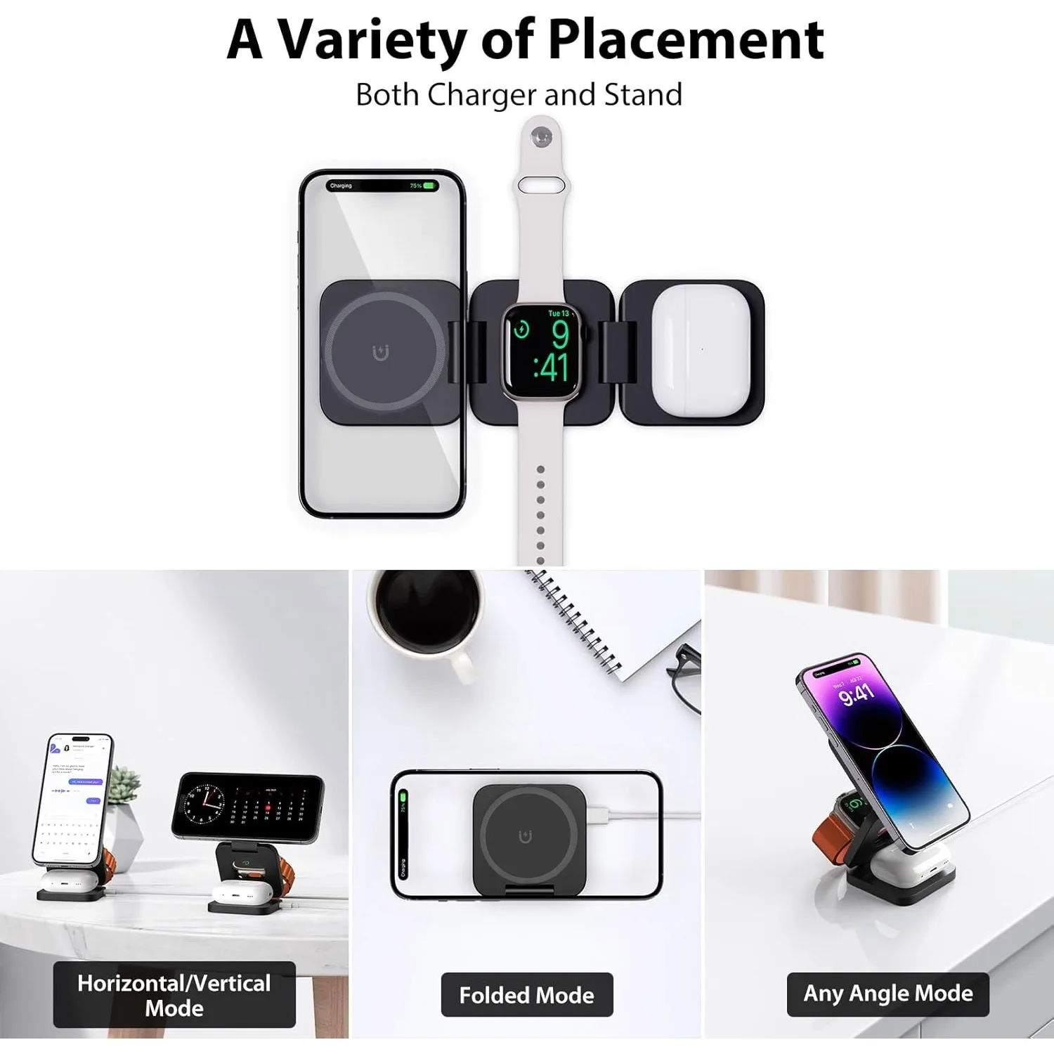 아이폰 16/15/14/13/12, 애플워치 10/9/ - Wireless Charger 3 In 1 리뷰 및 가격