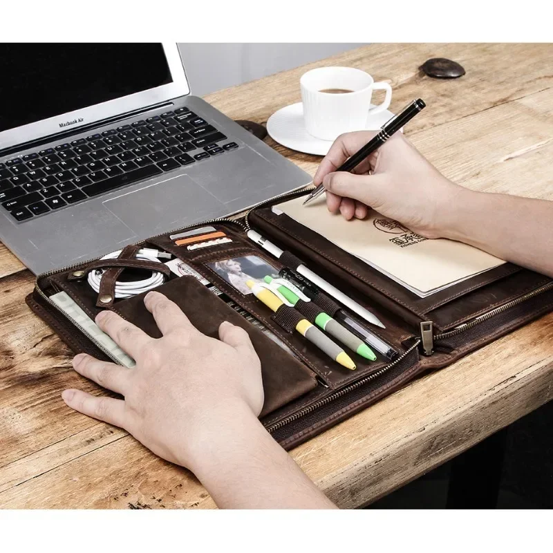 지퍼 펜 슬롯이 있는 애플 아이패드용 가죽 태블릿 보관 - Tech Accessories Types 리뷰 및 가격