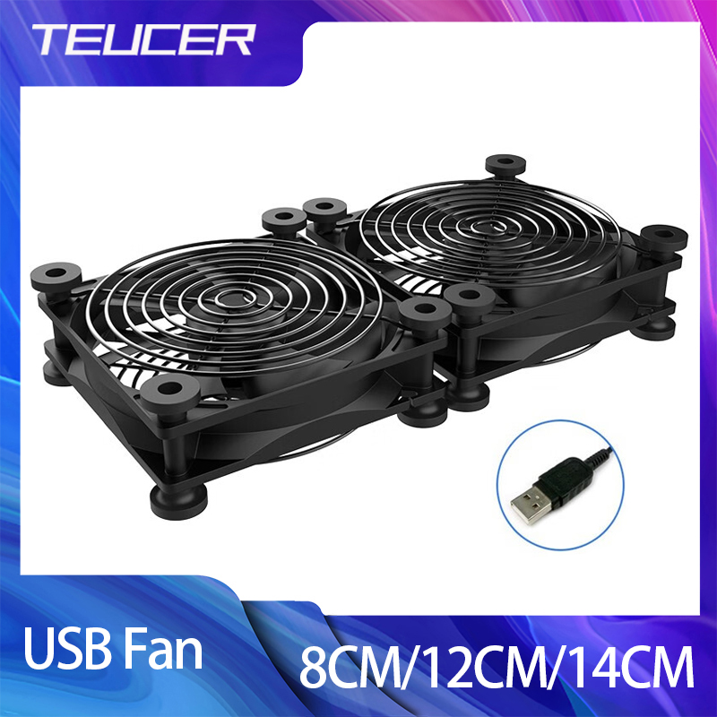 TEUCER USB 선풍기 컴퓨터 PC 케이스 선풍기, - Usb Fan Silent 리뷰 및 가격