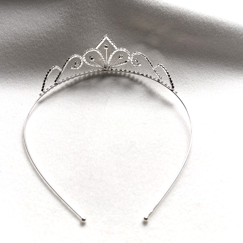 실버 컬러 라인스톤 신부 왕관 럭셔리 크리스탈 티아라  - Tech Hair Accessories 리뷰 및 가격