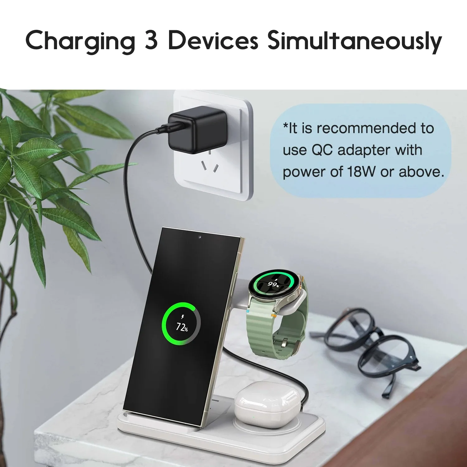 삼성 S25 S24 S23 S22 갤럭시 워치 8 7  - Wireless Charger 3 In 1 리뷰 및 가격