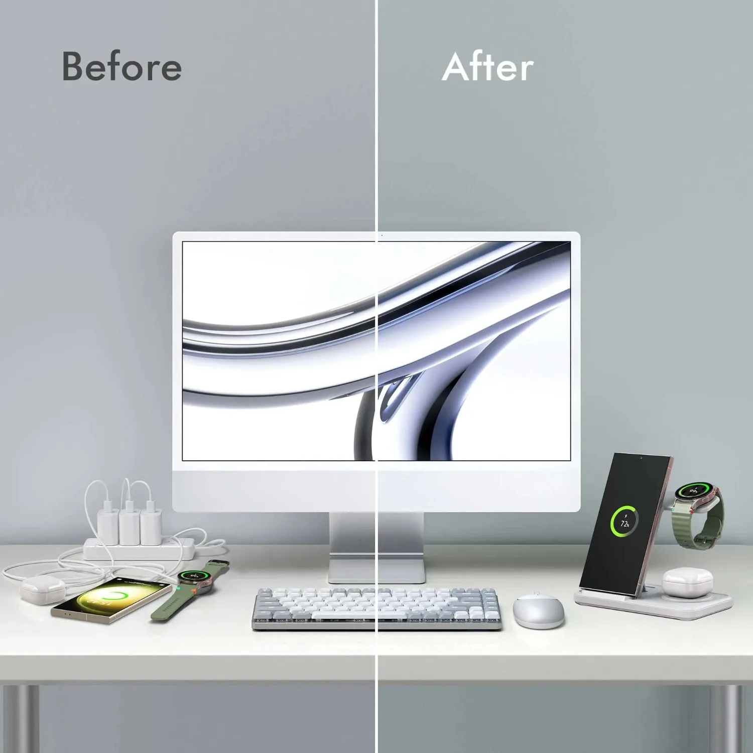 삼성 S25 S24 S23 S22 갤럭시 워치 8 7  - Wireless Charger 3 In 1 리뷰 및 가격