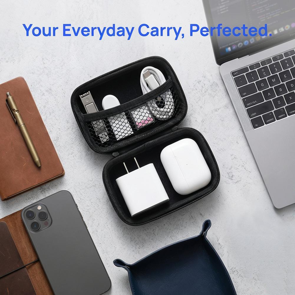 비즈니스 헤드폰 가방 휴대용 지퍼 이어폰 보관 가방 충 - Cable Organizer Bag 리뷰 및 가격