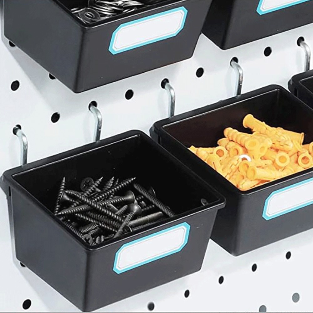 1/6 세트 후크 및 라벨이 있는 페그보드 상자 작업장 - Tech Accessories Holder 리뷰 및 가격