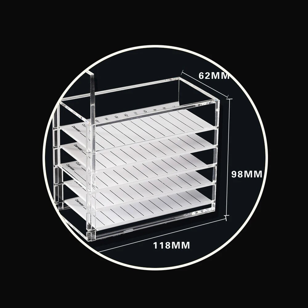 5 레이어 속눈썹 연장 보관 상자 아크릴 팔레트 밍크  - Tech Accessories Stand 리뷰 및 가격