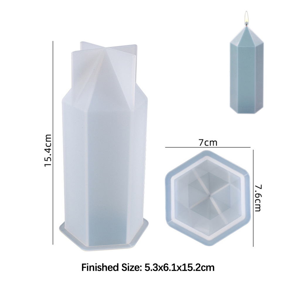 3D 육각 기둥 양초 몰드, 실리콘 송진 비누 몰드,  - Unique Tech Accessories 리뷰 및 가격