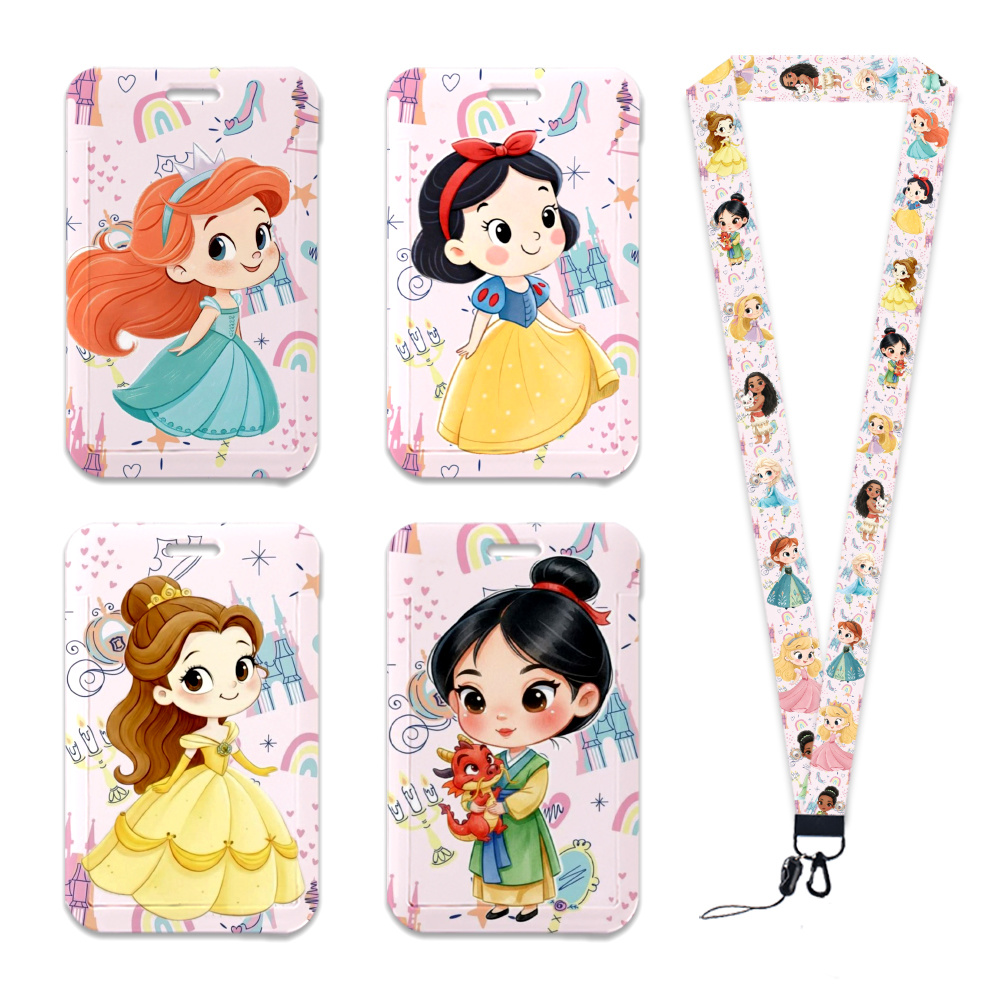 디즈니 프린세스 만화 귀여운 카와이 카드 홀더 작업 허 - Kawaii Tech Accessories 리뷰 및 가격
