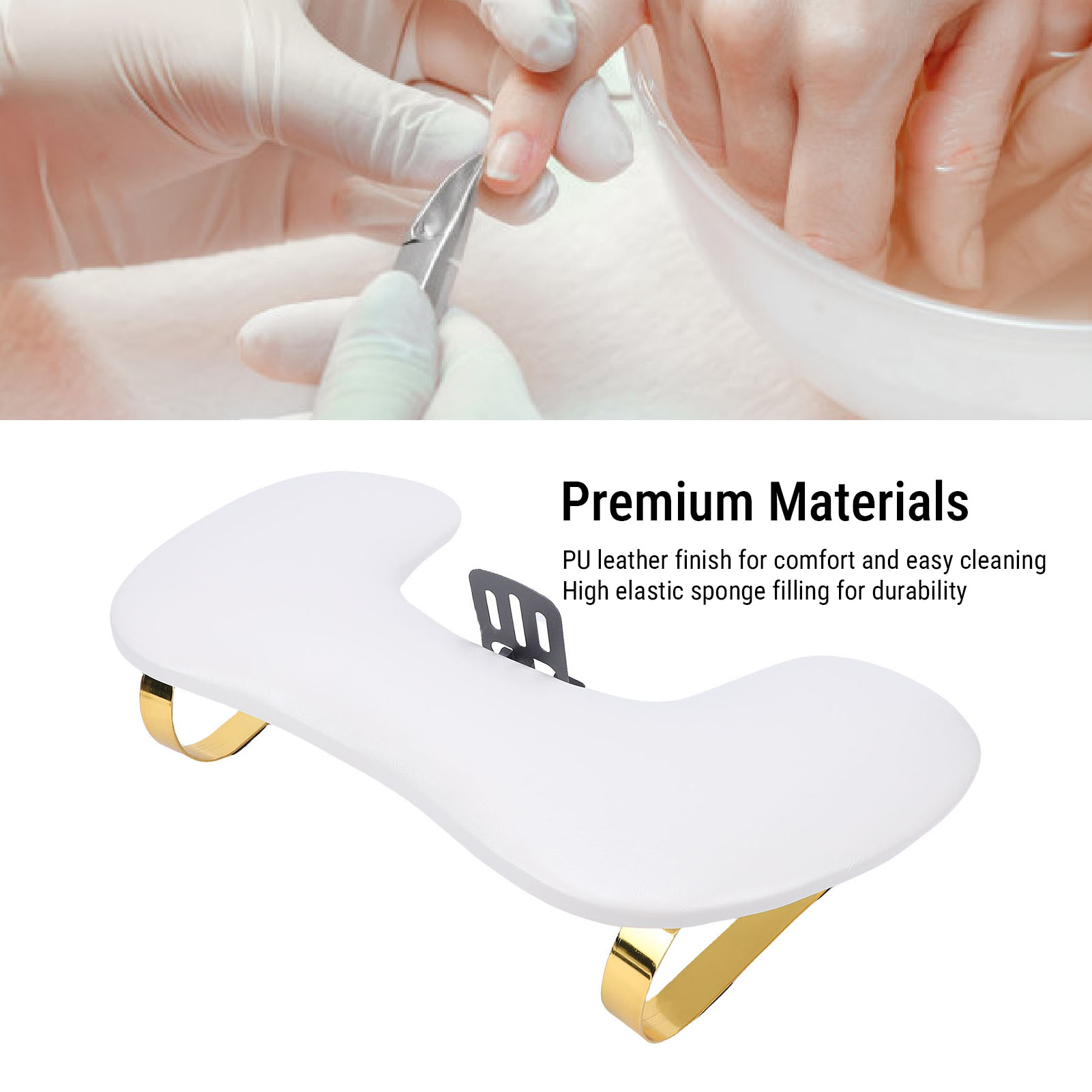 네일 기술자용 PU 가죽 U자형 매니큐어 손목 받침대, - Tech Accessories Stand 리뷰 및 가격