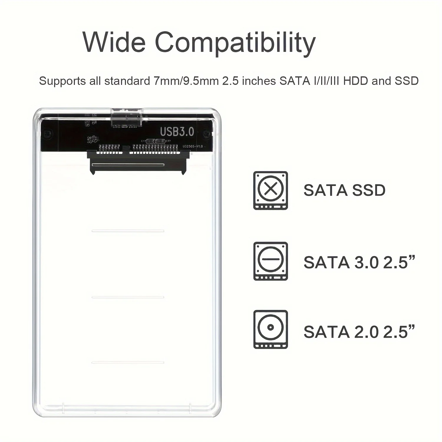 투명 HDD 케이스 HDD 인클로저 2.5인치 SSD  - Portable Ssd Enclosure 리뷰 및 가격