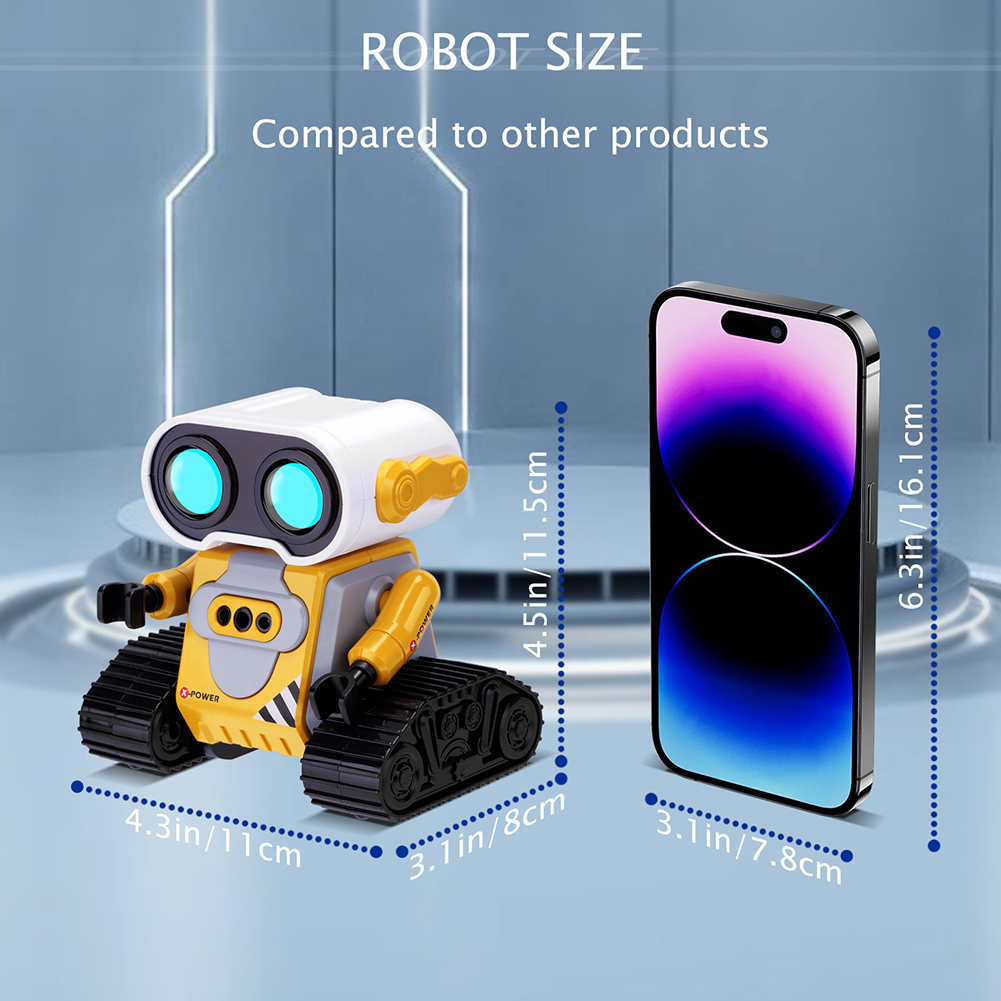 어린이용 LED 조명이 있는 원격 조종 로봇, 360도 - I Tech Accessories 리뷰 및 가격