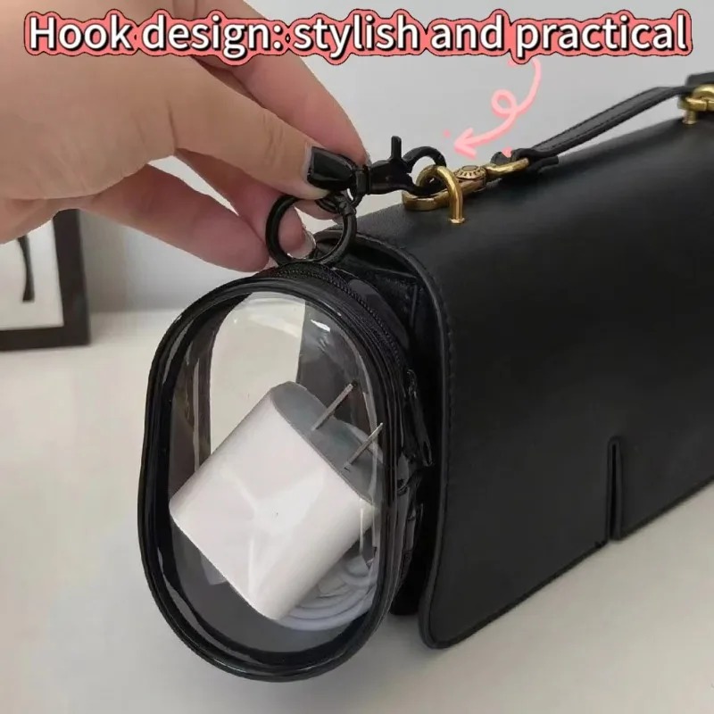 휴대용 여행 방수 데이터 케이블 보관 가방 투명 PVC - Cable Organizer Bag 리뷰 및 가격