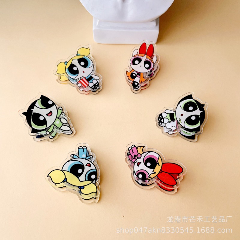 6PCS Kawaii The Powerpuffs Gir - Tech Office Accessories 리뷰 및 가격