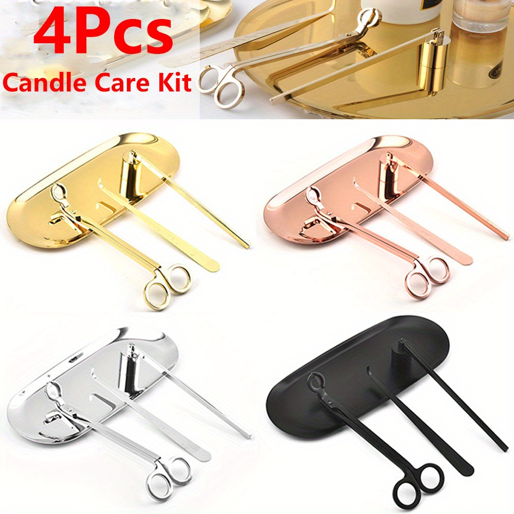 4 개/대 럭셔리 캔들 케어 키트 스테인레스 스틸 심지 - Unique Tech Accessories 리뷰 및 가격