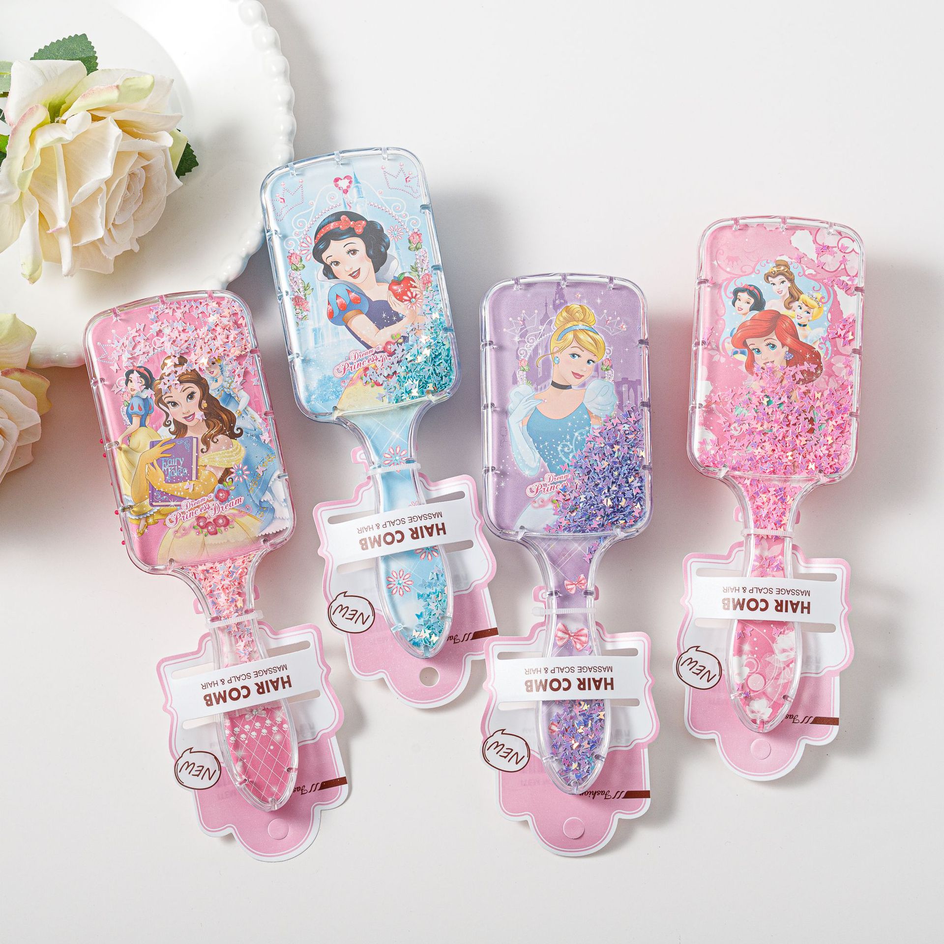 겨울왕국 엘사 미니 미키 마우스 에어쿠션 마사지 빗 헤 - Tech Hair Accessories 리뷰 및 가격