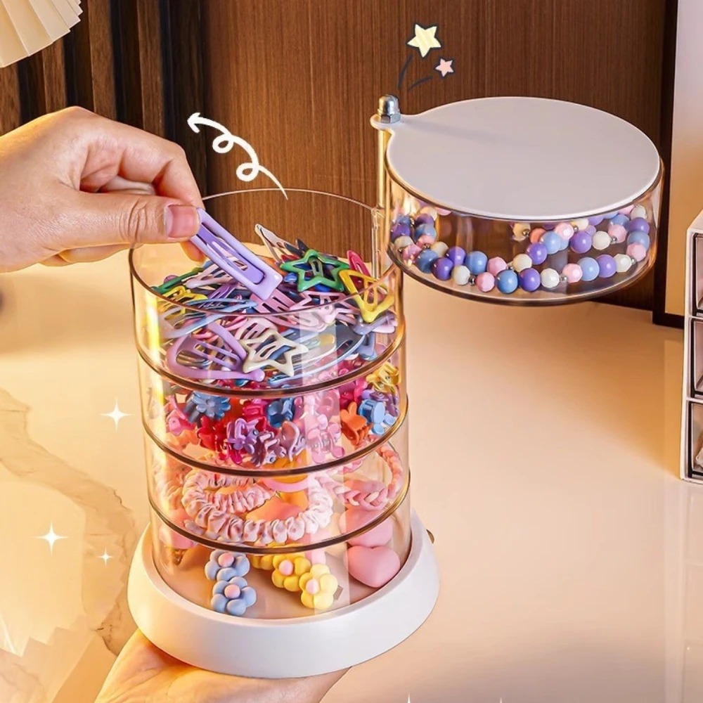 360도 회전 투명 헤어 액세서리 정리함, 컴팩트 플라 - Tech Hair Accessories 리뷰 및 가격