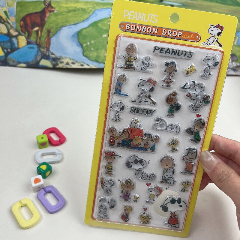 8Pcs 귀여운 스누피 만화 3D 릴리프 만화 애니메이 - Tech Office Accessories 리뷰 및 가격