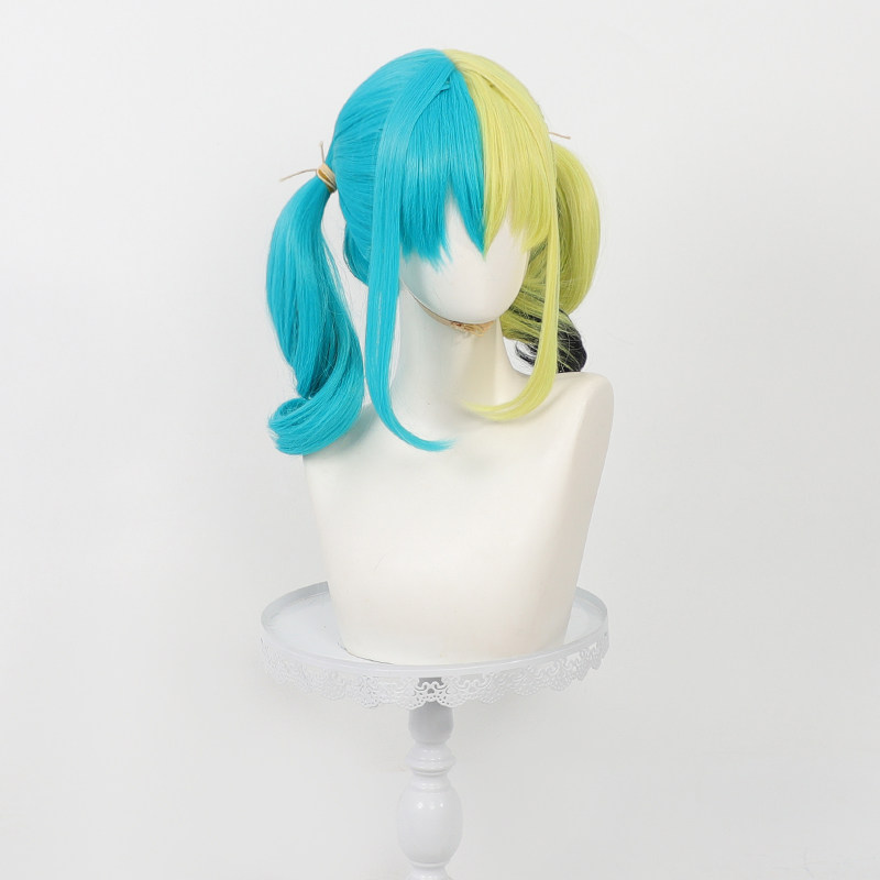 애니메이션 카나리 코스프레 가발 내열성 노란색 녹색 피 - Tech Hair Accessories 리뷰 및 가격