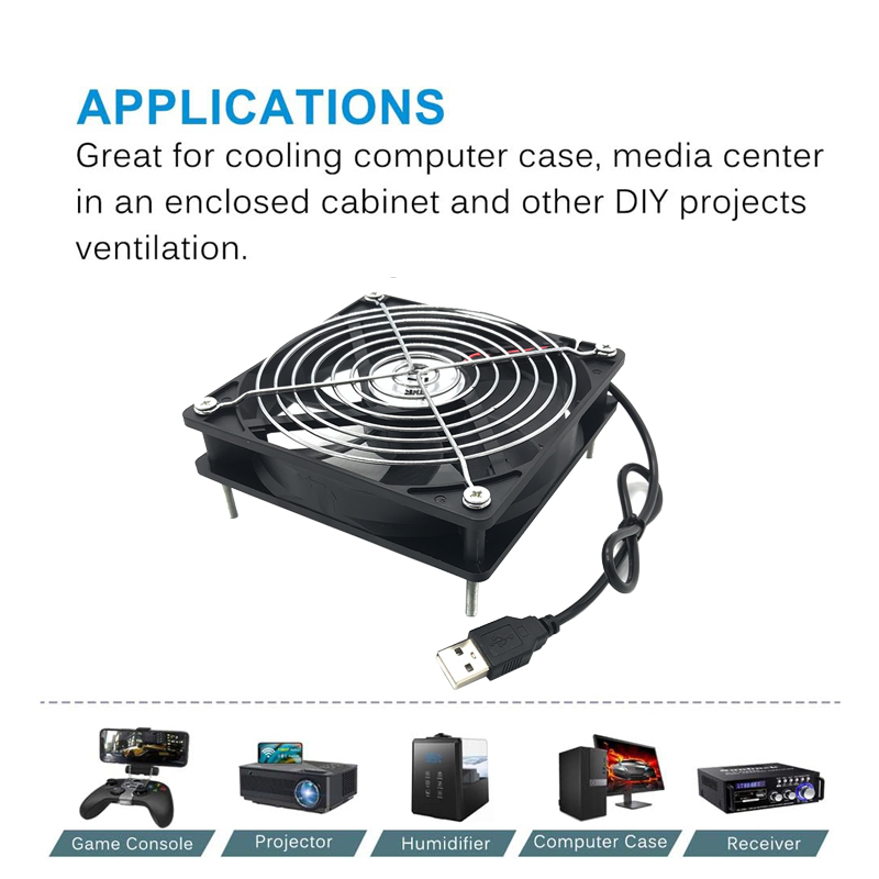 수신기 DVR Xbox TV 박스 라우터 무음 섀시 쿨 - Usb Fan Silent 리뷰 및 가격