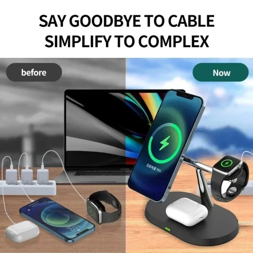 3 in 1 오판스텐 마그네틱 무선 충전 스탠드 (아이 - Wireless Charger 3 In 1 리뷰 및 가격