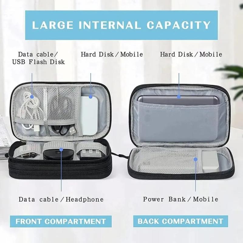 1PCS 그레이/블랙/핑크/네이비 새로운 여행용 정리  - Cable Organizer Bag 리뷰 및 가격