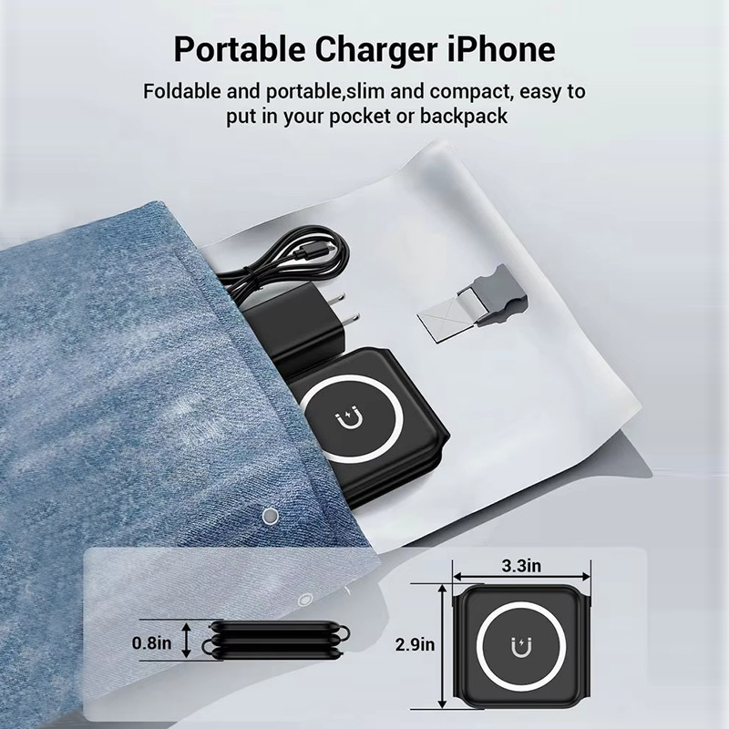 3-in-1 마그네틱 폴딩 무선 충전기, 15W 고속  - Wireless Charger 3 In 1 리뷰 및 가격