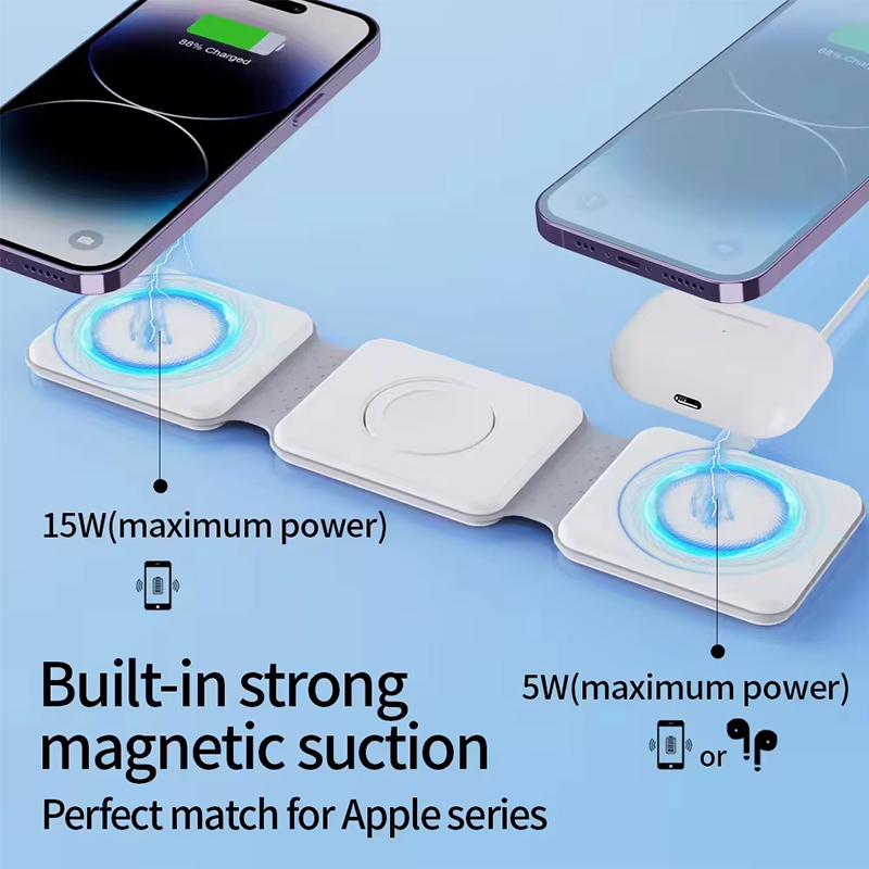 유니버설 Qi2 마그네틱 접이식 충전 스테이션 여행용  - Wireless Charger 3 In 1 리뷰 및 가격
