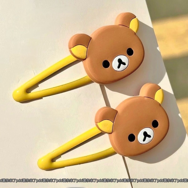 귀여운 리락쿠마 만화 헤어 클립 일본식 한국 스타일 인 - Tech Hair Accessories 리뷰 및 가격