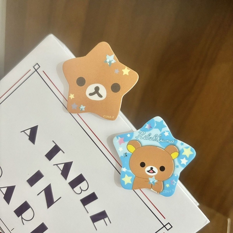 귀여운 다섯개 별 모양의 편안한 곰돌이 머리핀 만화풍  - Tech Hair Accessories 리뷰 및 가격
