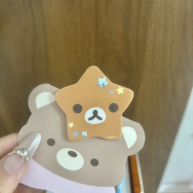 귀여운 다섯개 별 모양의 편안한 곰돌이 머리핀 만화풍  - Tech Hair Accessories 리뷰 및 가격