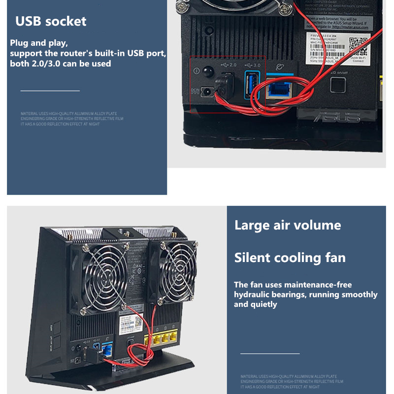 RT-AC68U AC86U EX6200 무선 라우터 라 - Usb Fan Silent 리뷰 및 가격