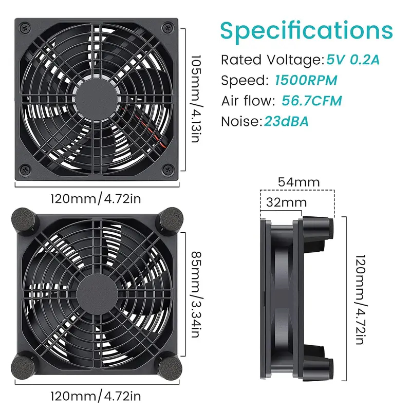 USB 전원 컴퓨터 PC 케이스 팬 120mm 5V 무 - Usb Fan Silent 리뷰 및 가격