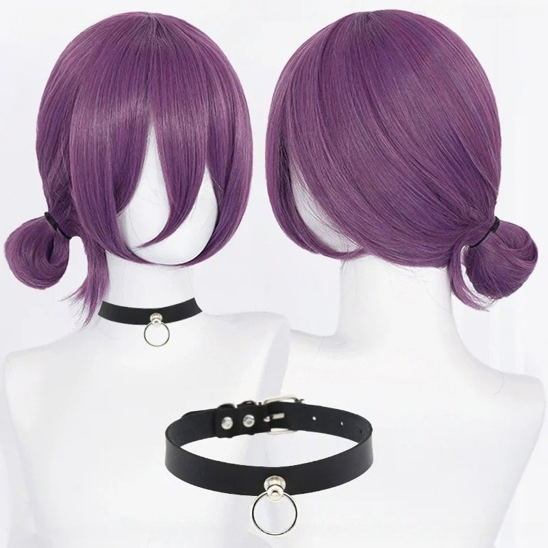 애니메이션 레제 코스프레 가발 45cm 보라색 가발 초 - Tech Hair Accessories 리뷰 및 가격
