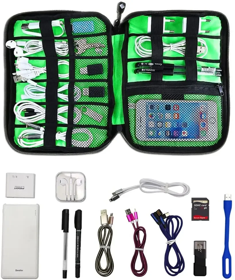 케이블 정리 보관 가방 시스템 키트 케이스 USB 데이 - Cable Organizer Bag 리뷰 및 가격