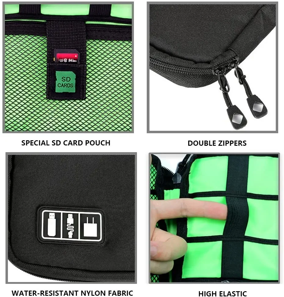 케이블 정리 보관 가방 시스템 키트 케이스 USB 데이 - Cable Organizer Bag 리뷰 및 가격