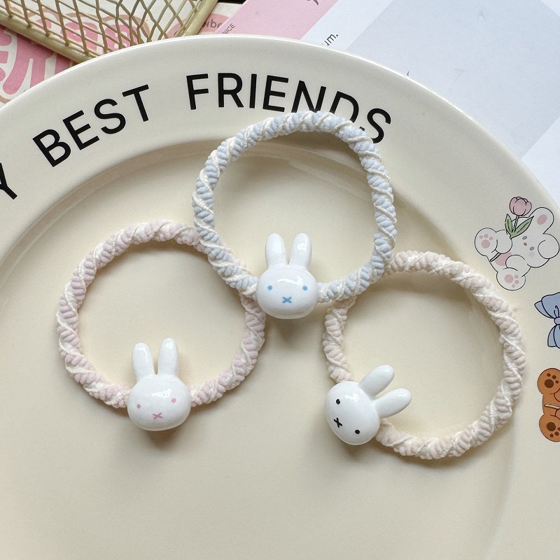 새로운 미피 토끼 만화 머리끈 귀여운 카와이 달콤한 헤 - Tech Hair Accessories 리뷰 및 가격